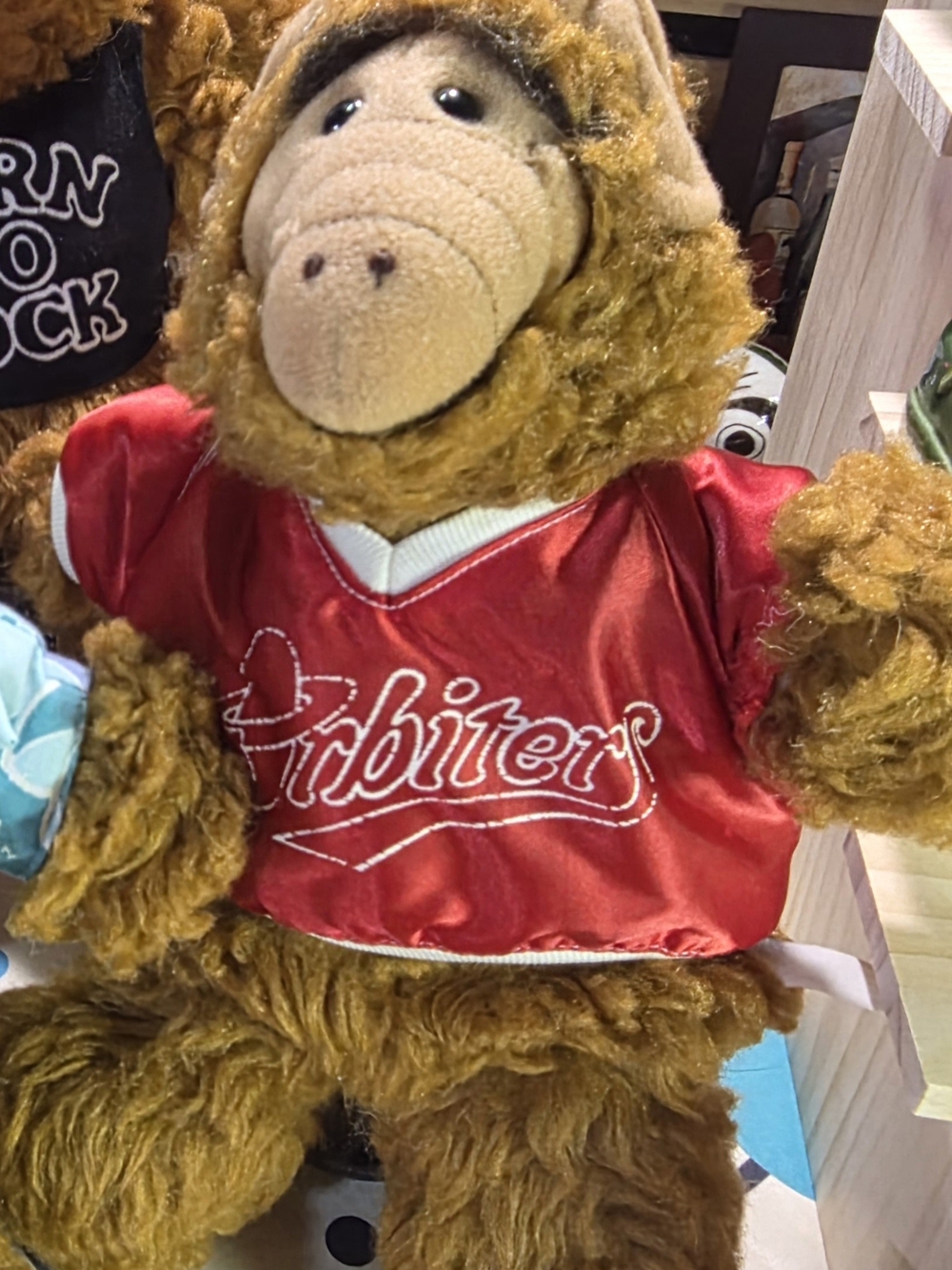 Vintage 1988 Burger King Orbiters Baseball Alf Promo Plush Hand Puppet 11"